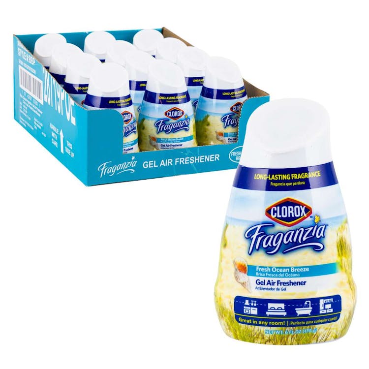 Clorox Fraganzia Gel Air Fresher Ocean Breeze 6oz 2
