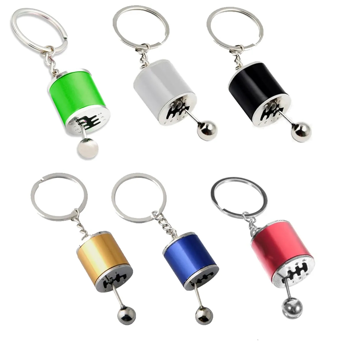 5 Pcs Creative Mini Multi-Purpose Car Shifter Model Keychain 1