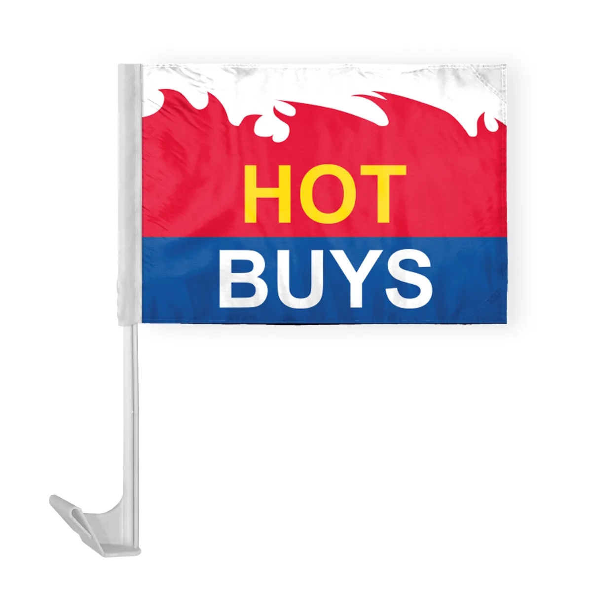 12" x 16" Advertising Car Flag - wPoly 19