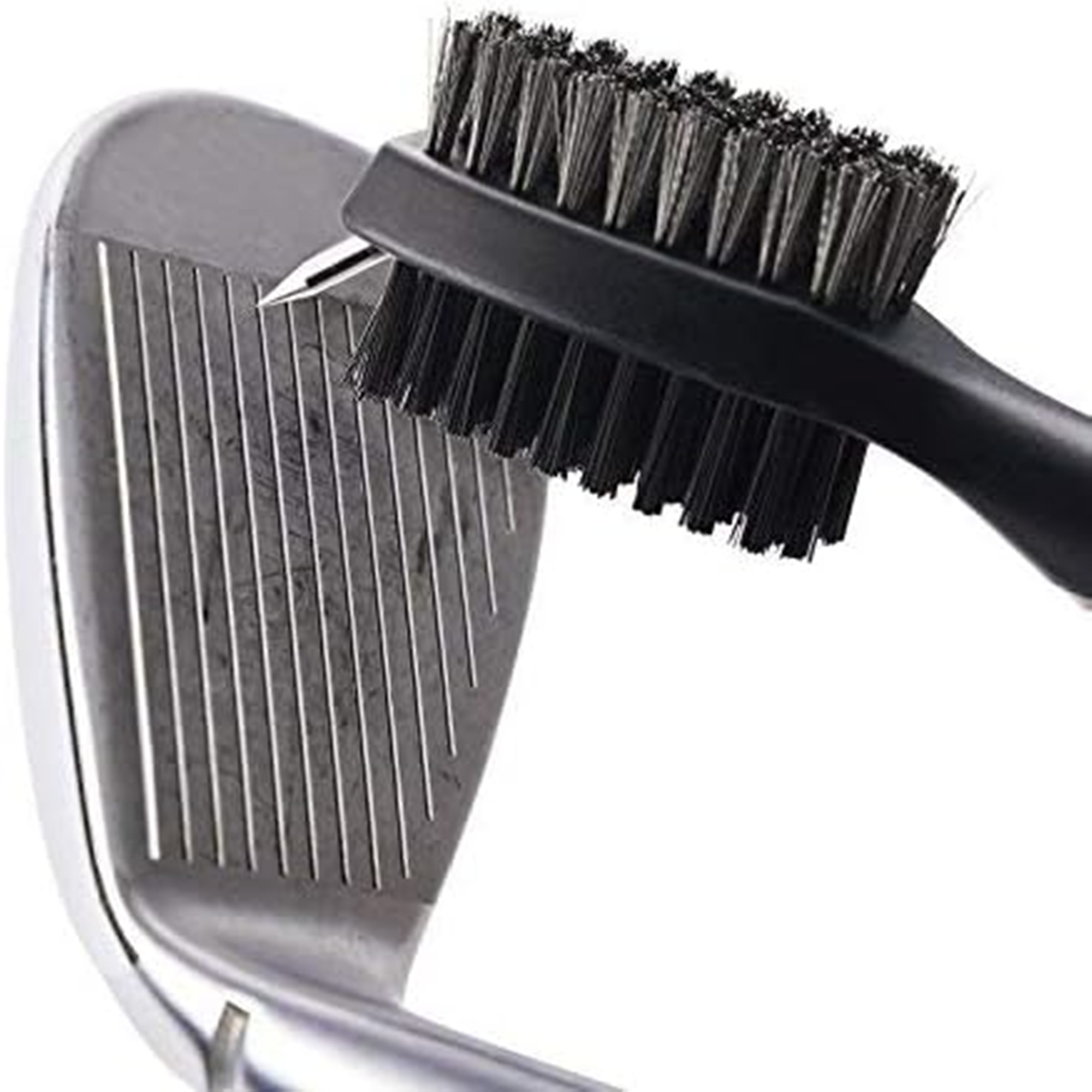 Golf Club Brush with Retractable Zip-line And Carabiner Cleaning Tools 2