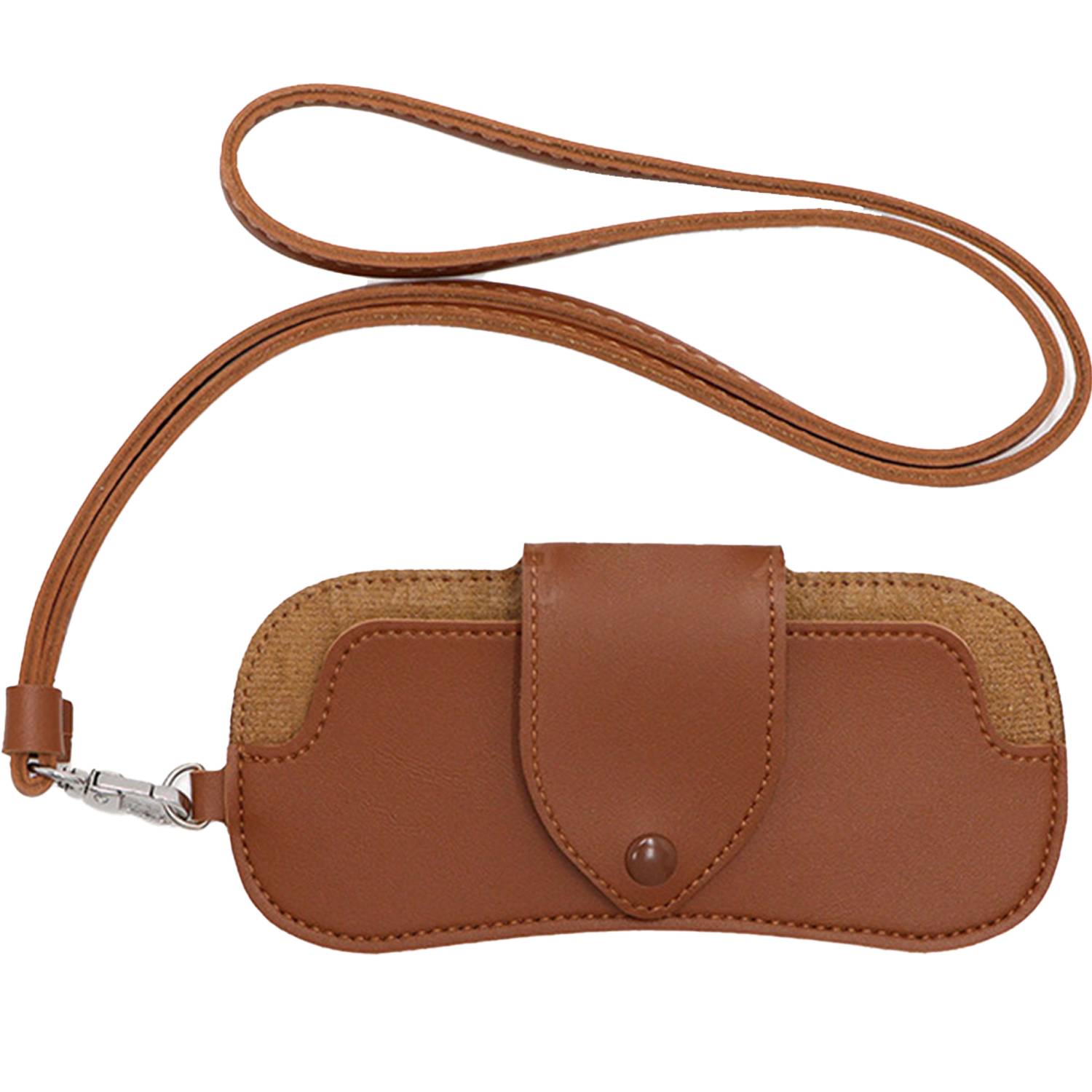 PU Leather Glasses Holder W/ Strap 3