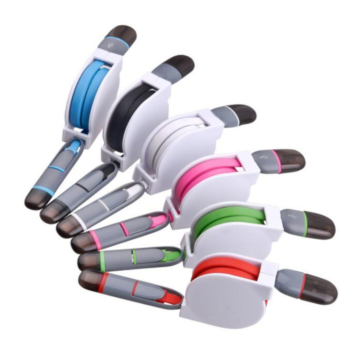 ASCOT Self-spooling USB charging cable for iPhone and Android 3