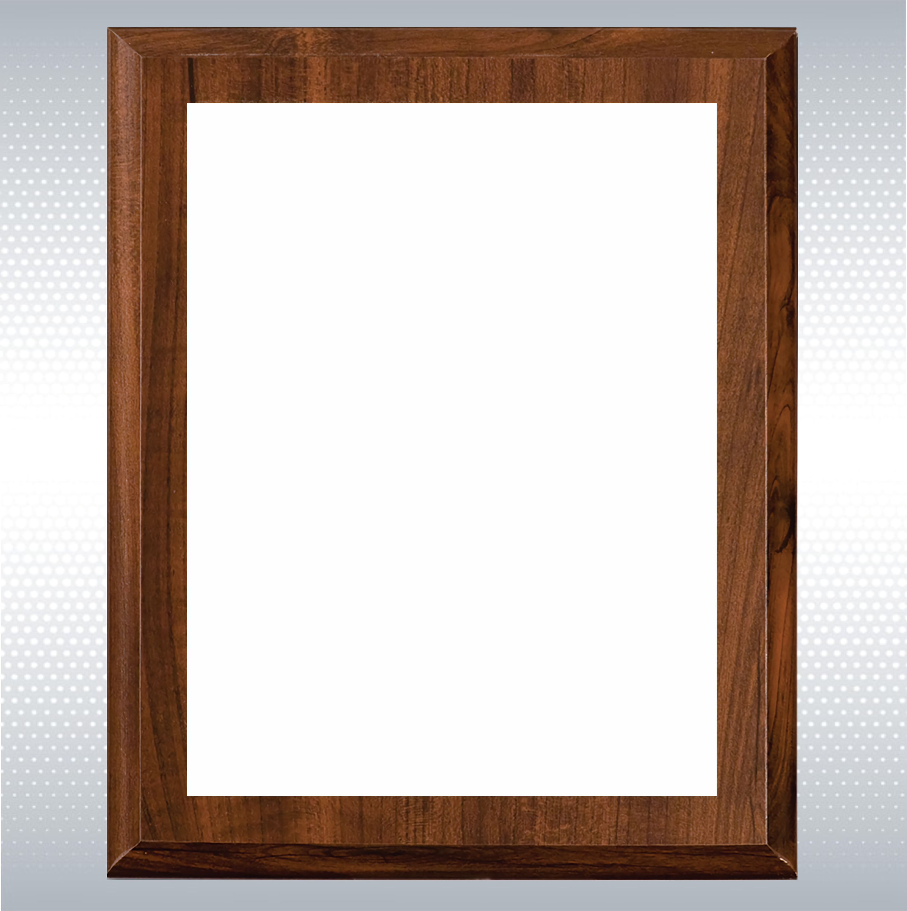 Cherry Finish Wood Plaque w/Full Color Sublimated Plate 4