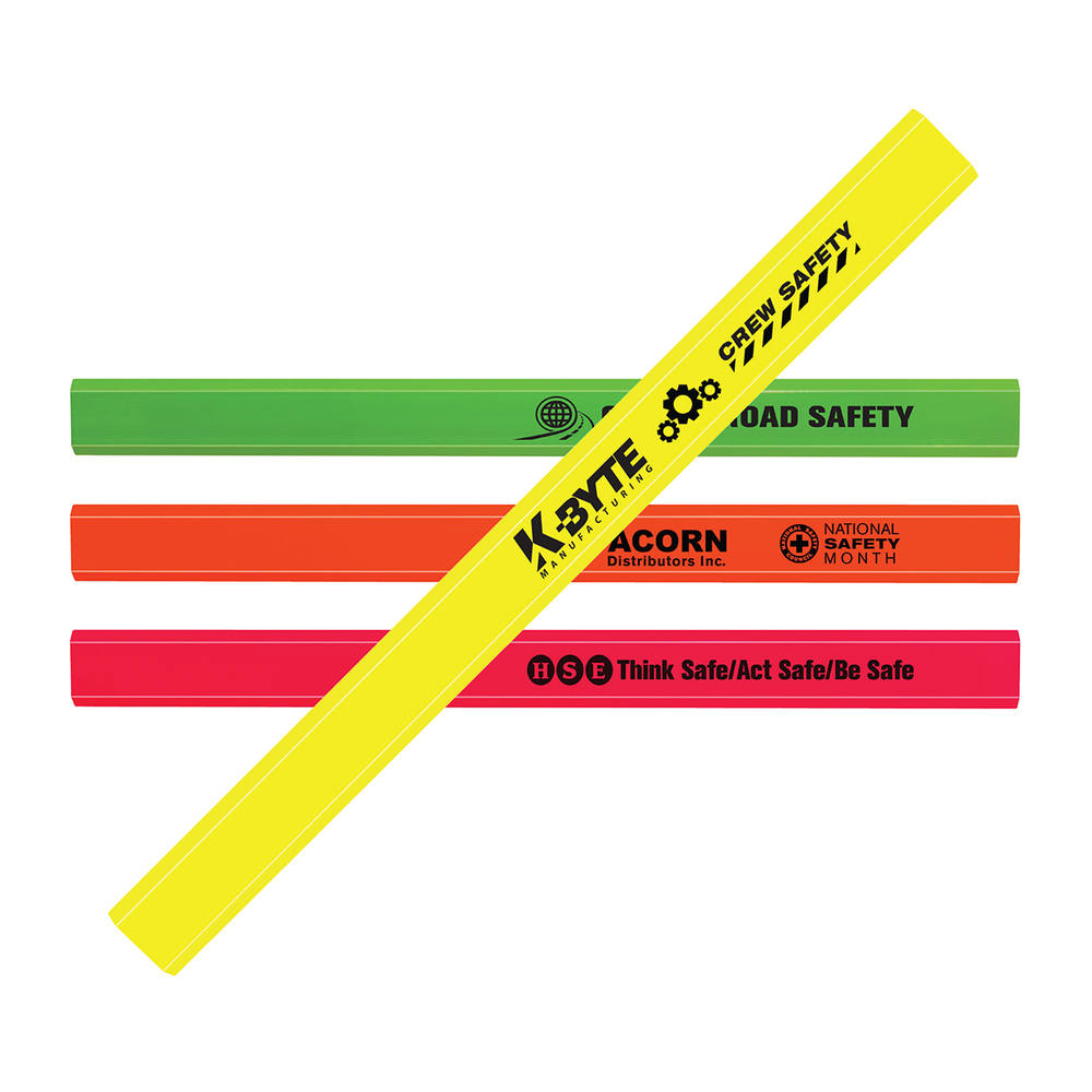 Fluorescent Finish Carpenter Pencil 10