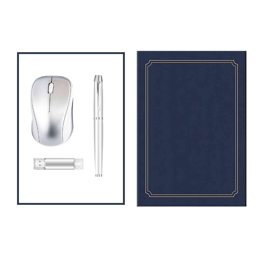 Executive Tech Trio — Wireless Mouse, Pen & USB 11