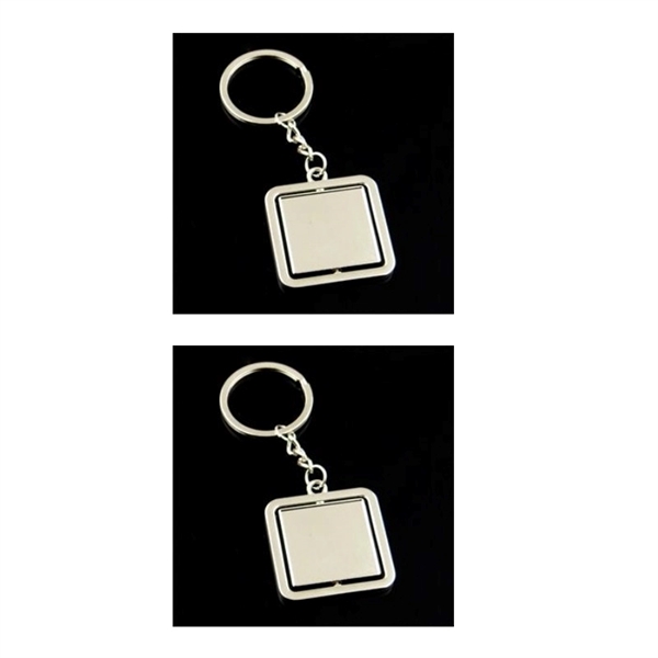 Stylish Square Shape Keyring - Practical and Chic Accessory