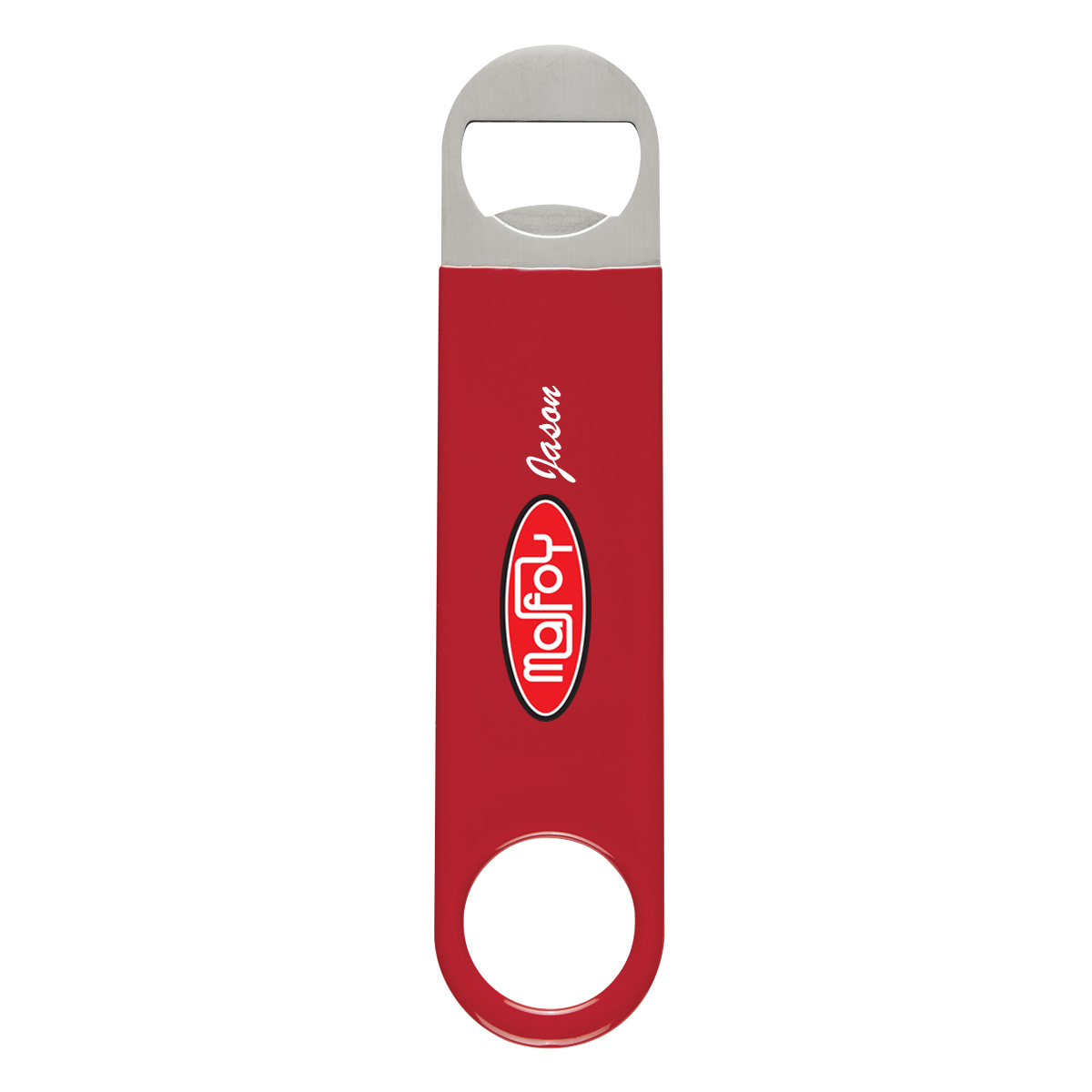 Large Vinyl Coated Stainless Steel Bottle Opener 6