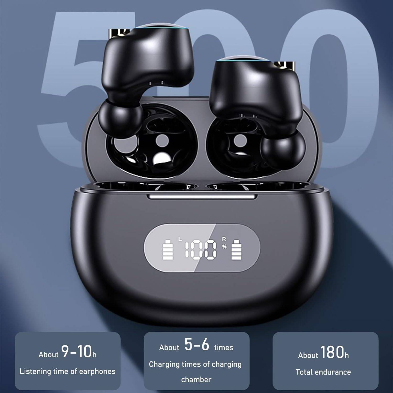 Bluetooth Headphones with LED Digital Display 4