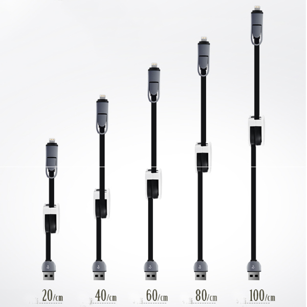 Retractable Phone Chargers (2in1) 2
