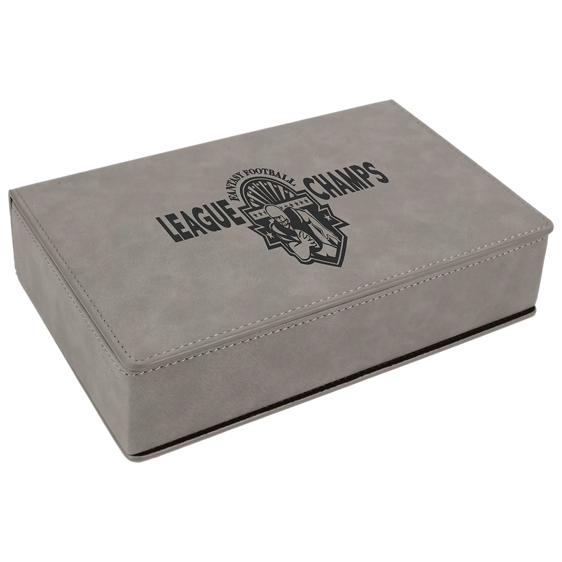 Stainless Steel Gray Leatherette Flask Gift Set 5