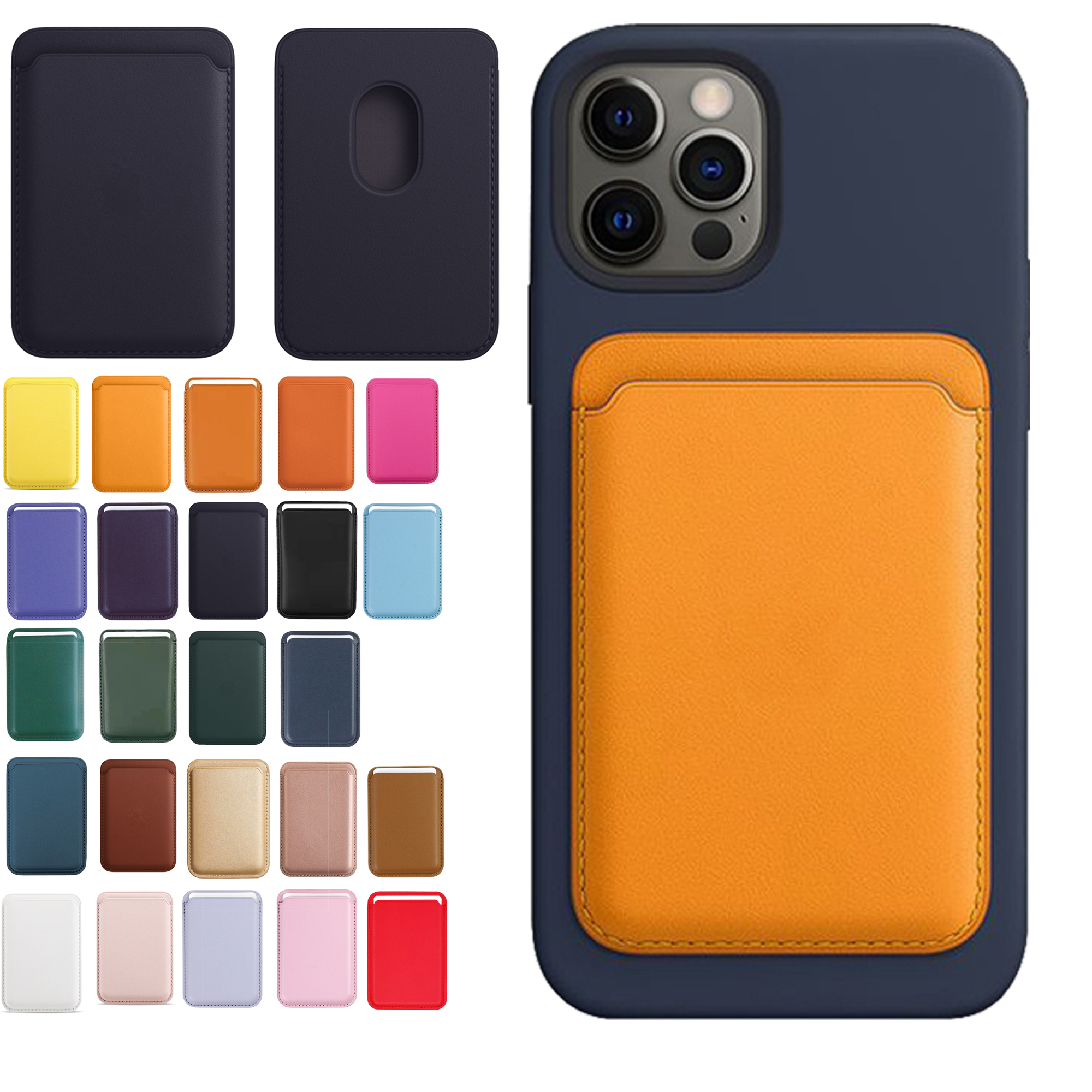 Premium PU Leather Phone Case with Magnetic Wallet Attachment 23