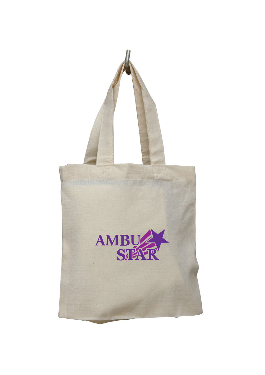 Small Cotton Tote Bag - 8"x8"x1.5"