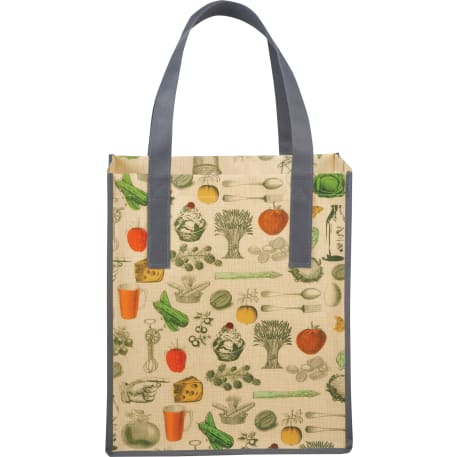 Big Grocery Vintage Laminated Non-Woven Tote 9