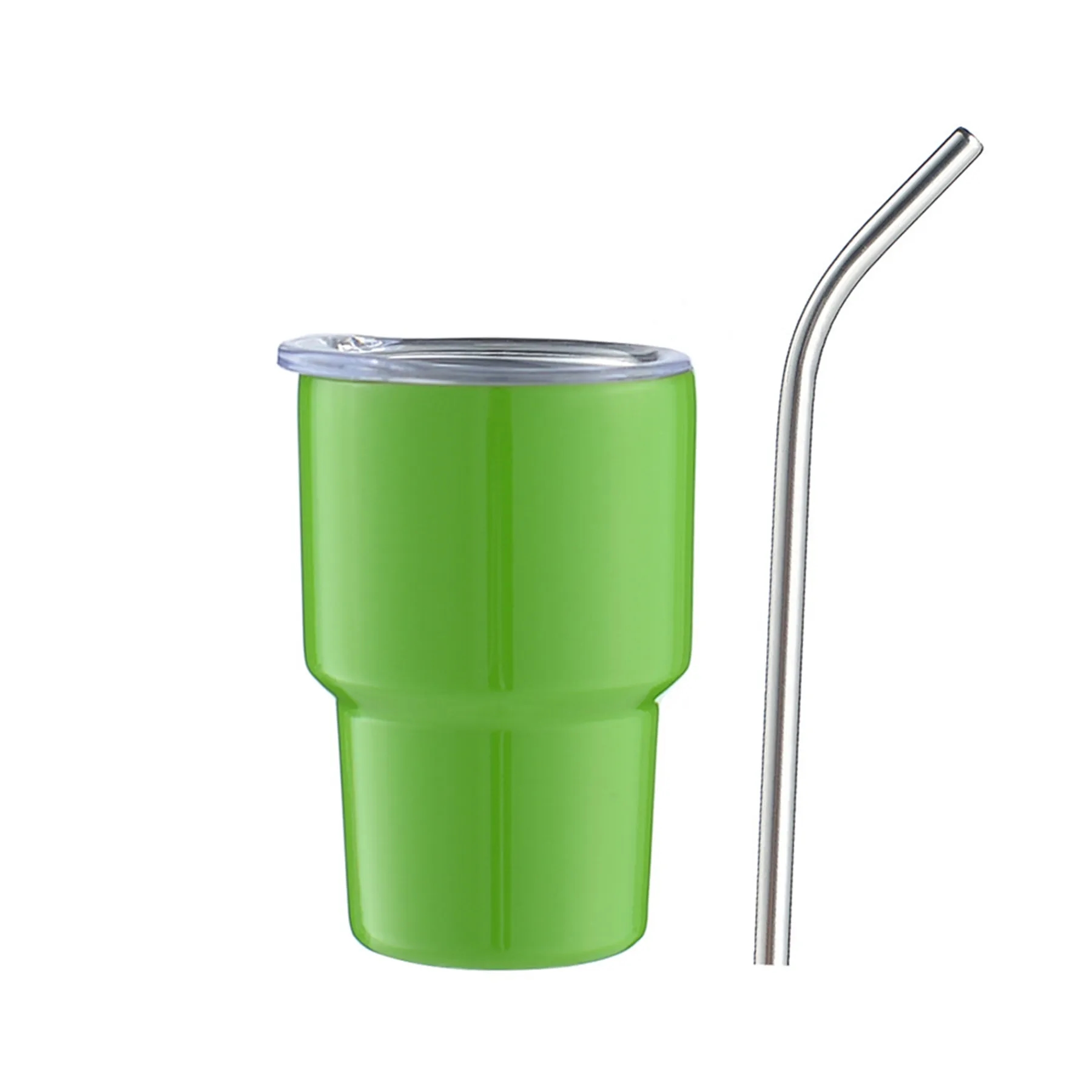 3 Oz. Stainless Steel Insulated Mini Shot Tumbler with Straw 10