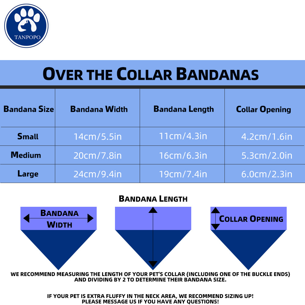 Dog Bandana Collar Scarf 3