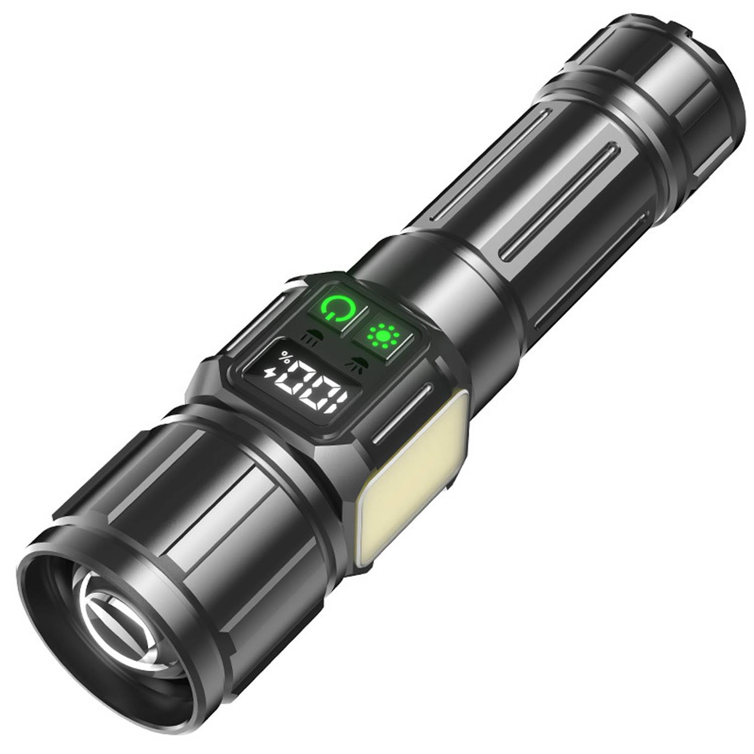 Adjustable Laser Flashlight w/ Digital Display&Magnetic Base 3