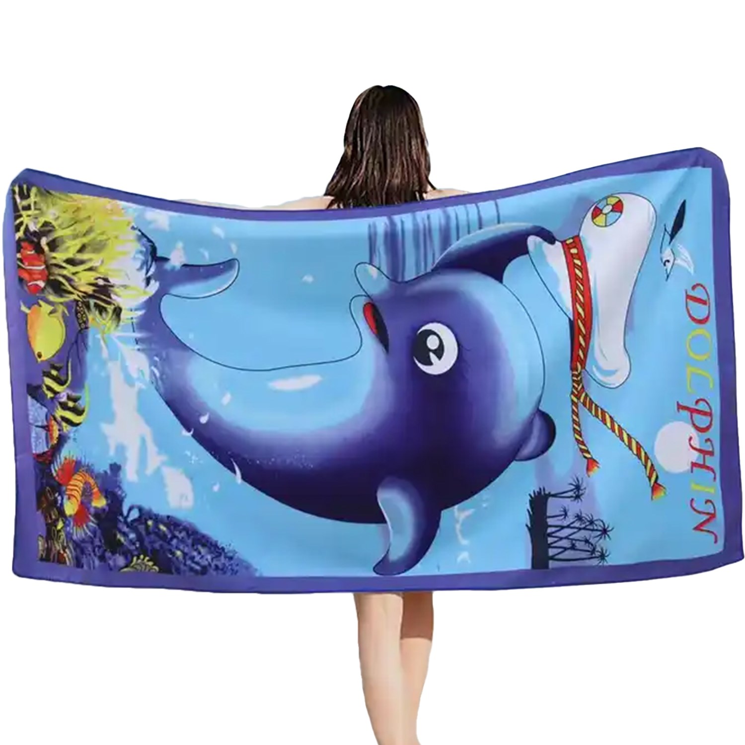 30″ X 60″ Sublimated Silk Touch Velour Beach Towel 9