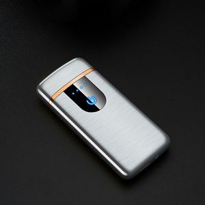 Sleek Round Angle Rectangle Electric Arc Lighter USB Charging 47