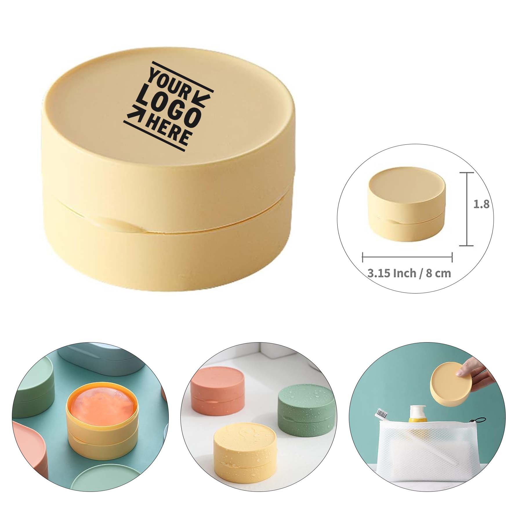Sealed Waterproof Portable Travel Bathroom Shower Outdoor Soap Container