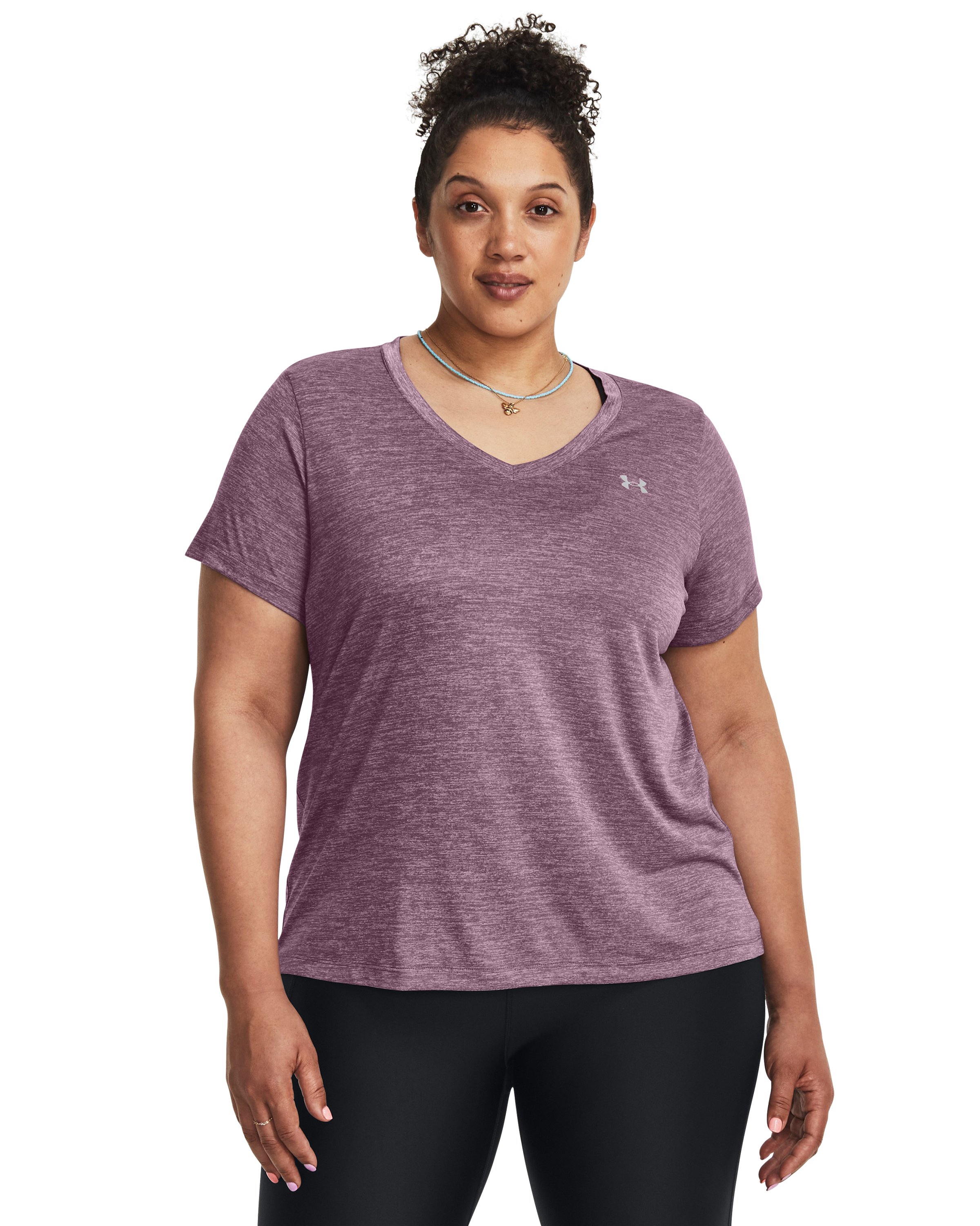 UA Tech Twist Women's V-Neck Short Sleeve 4