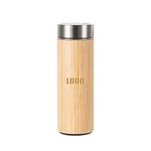 450ml Bamboo Encased Stainless Steel Coffee Mug With Double Wall Insulation 8