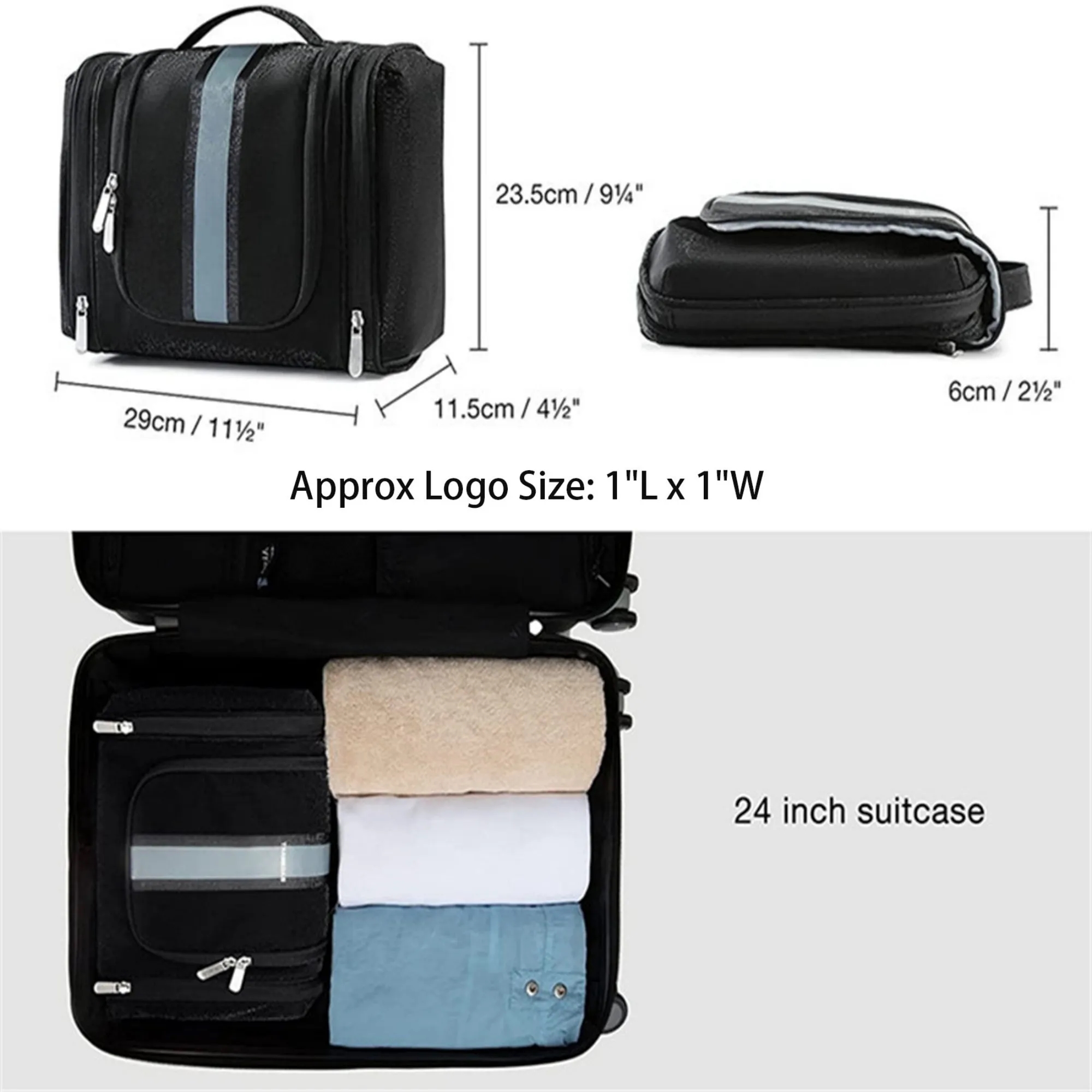 Travel Toiletry Organizer Bag With Hanging Hook 2