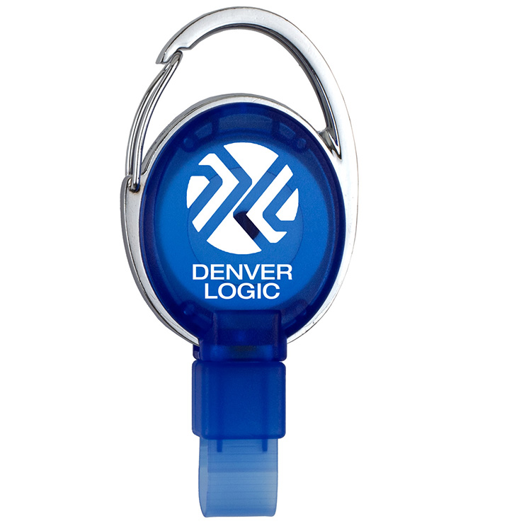 PVC FREE RECYCLED PLASTIC CARABINER BADGE REEL W/METAL CLIP (Patent US 11,974,638 B1) 21