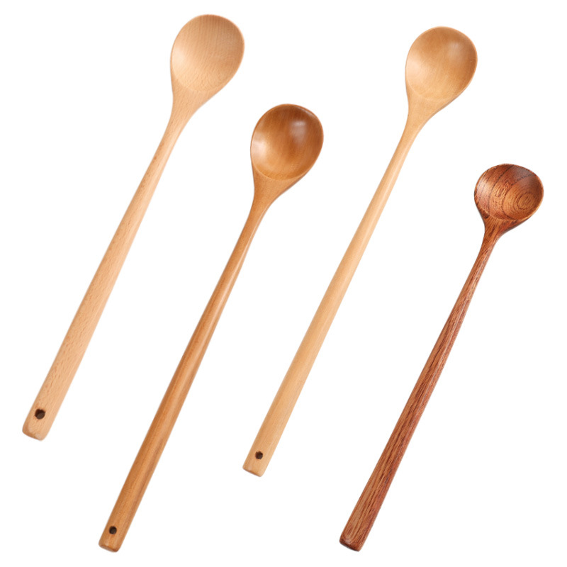 Wooden Long Handle Stirring Spoon 2