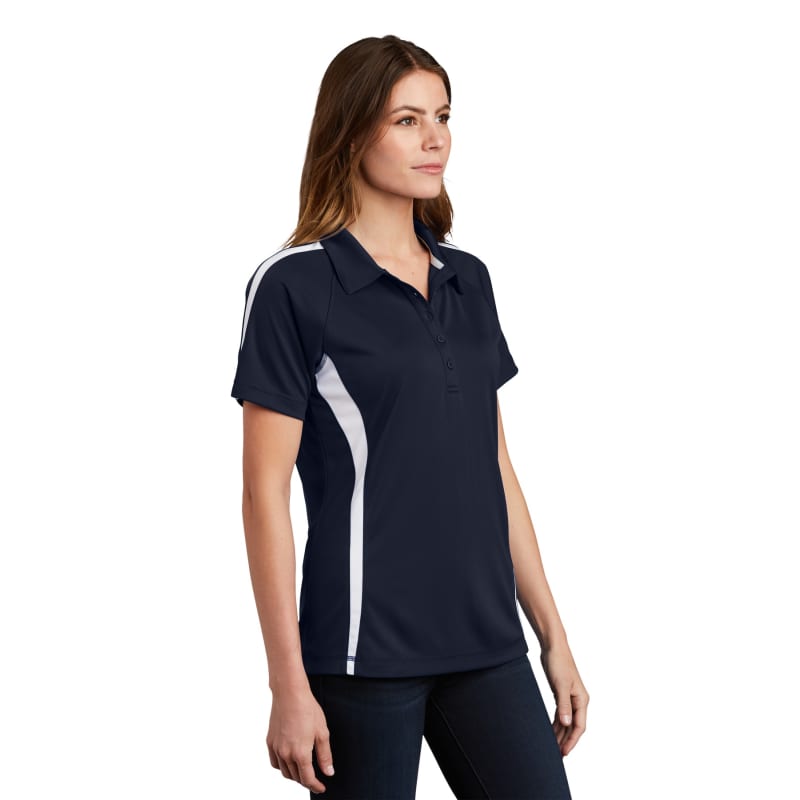 Sport-Tek Women's PosiCharge Micro-Mesh Colorblock Polo. 25