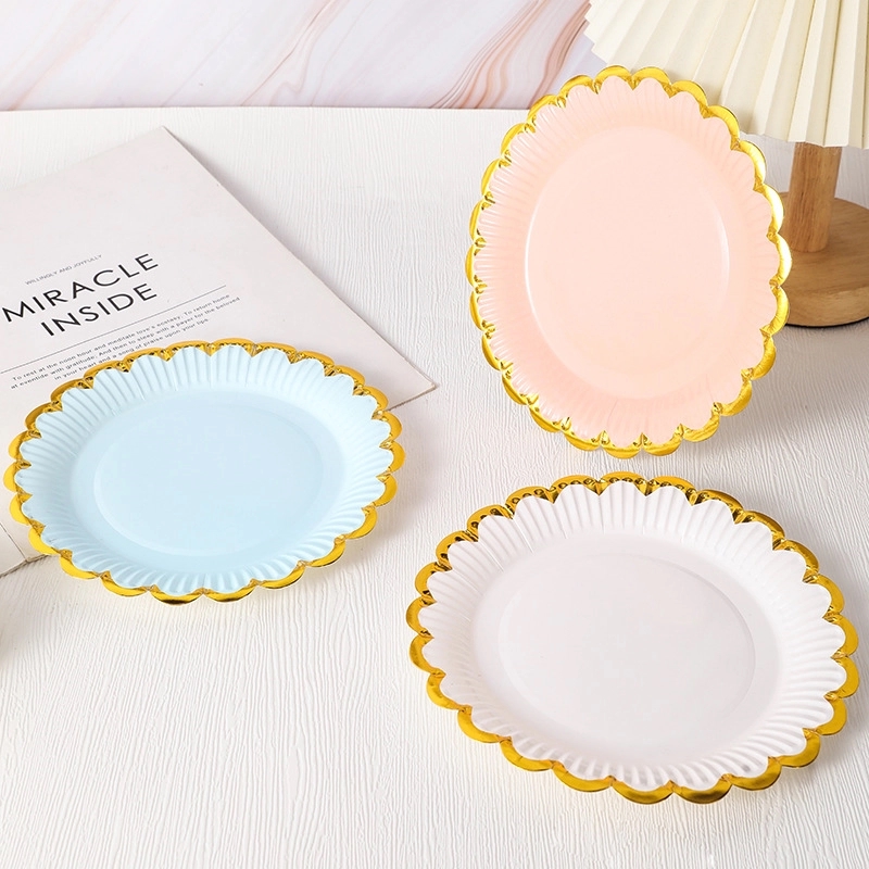 Custom 7" Disposable Party Picnic Salad Dessert Paper Plate 1