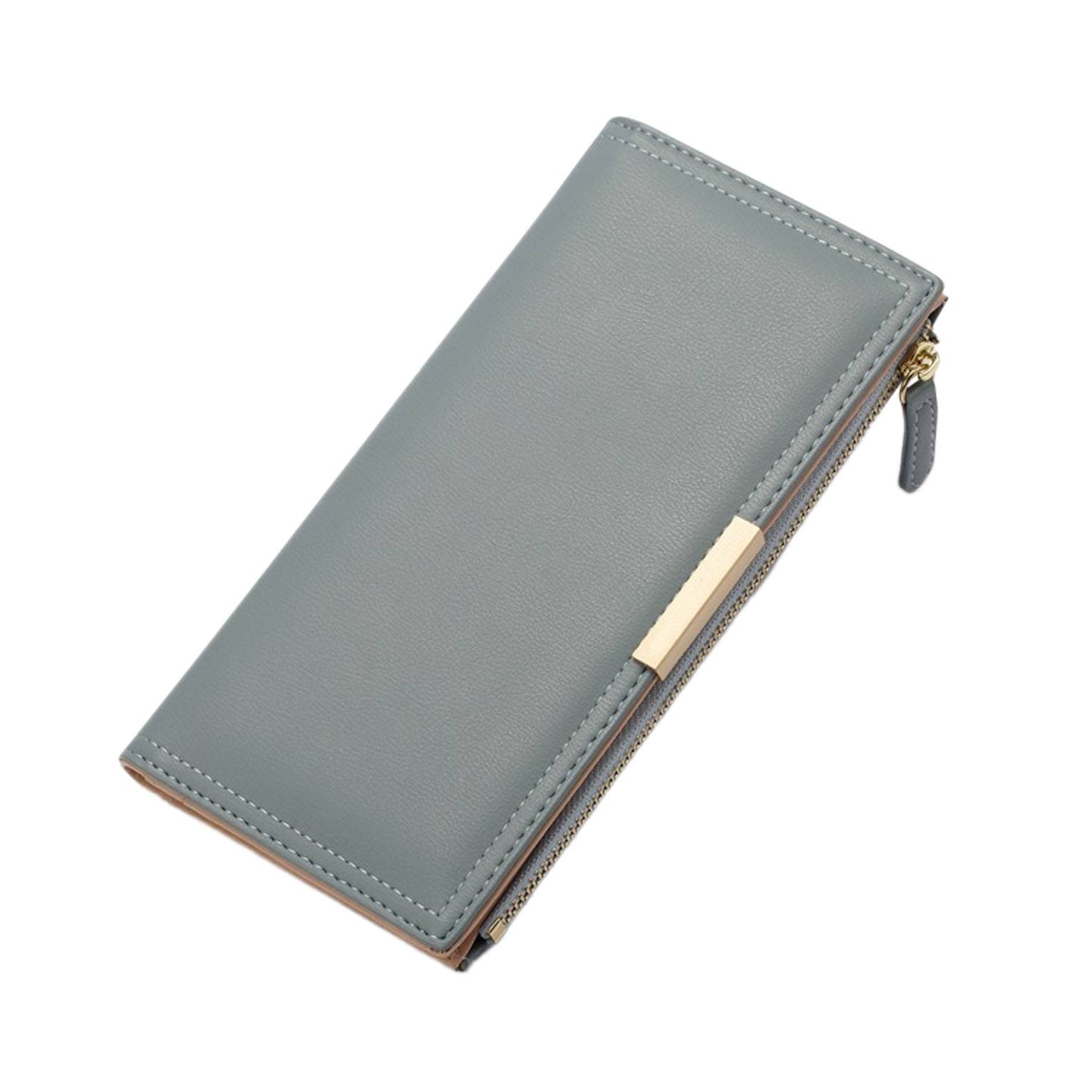 Women RFID Blocking PU Leather Wallet Multiple card slots 6