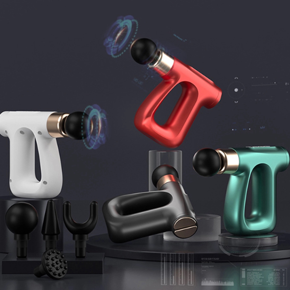 Deep Tissue Muscle Vibrating Relax Percussion Massage Gun 4