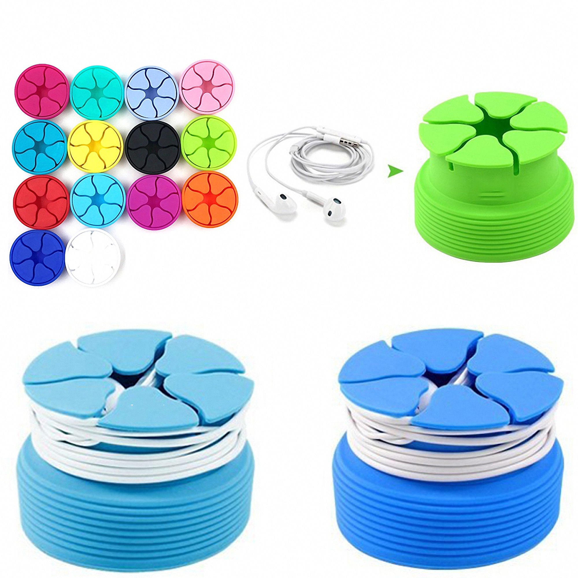Silicone Earphone Cable Organizer