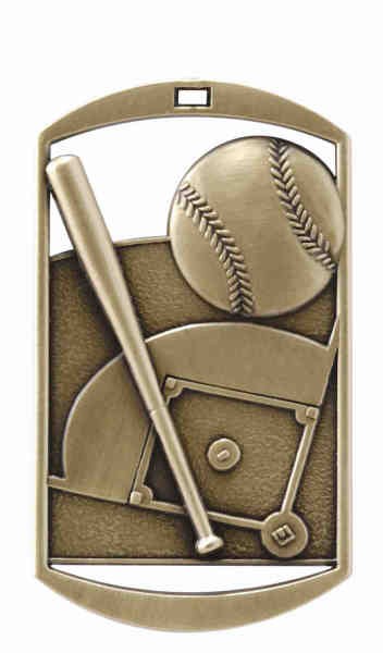 Baseball DT Series Medal, 2" tall 2