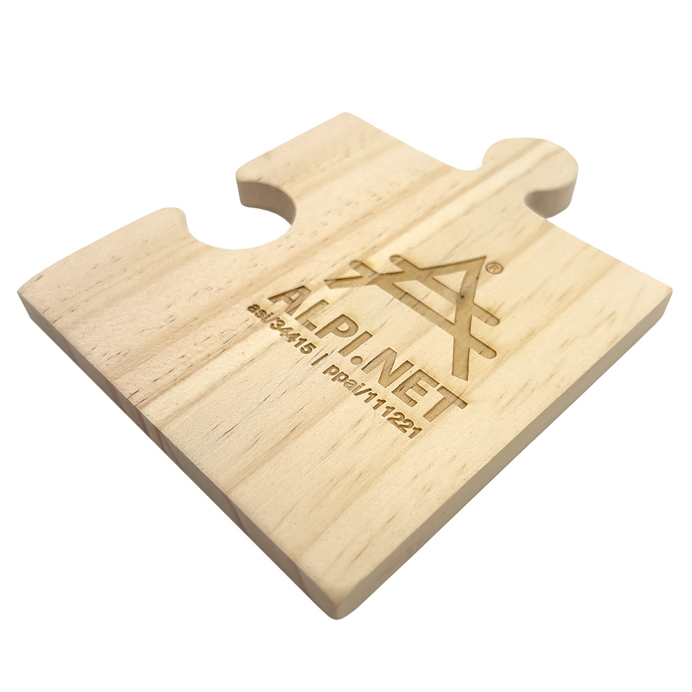 Puzzle Piece Wooden Coaster 3