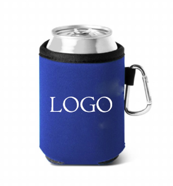 Can Cooler with Carabiner Clip, custom koozie with logo imprint 3