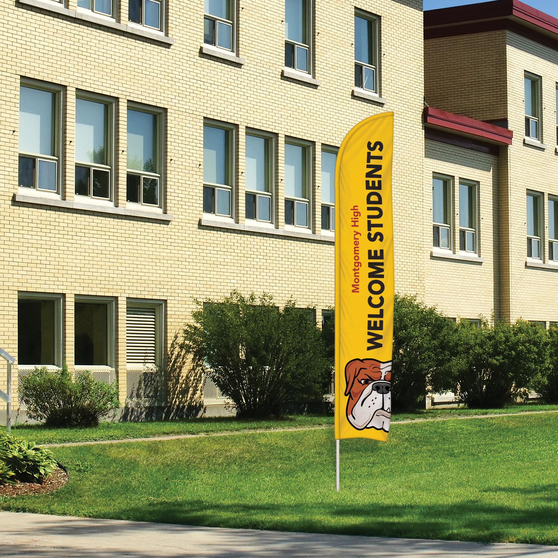 12' Double Sided Portable Half Drop Banner w/ Hardware Set 11