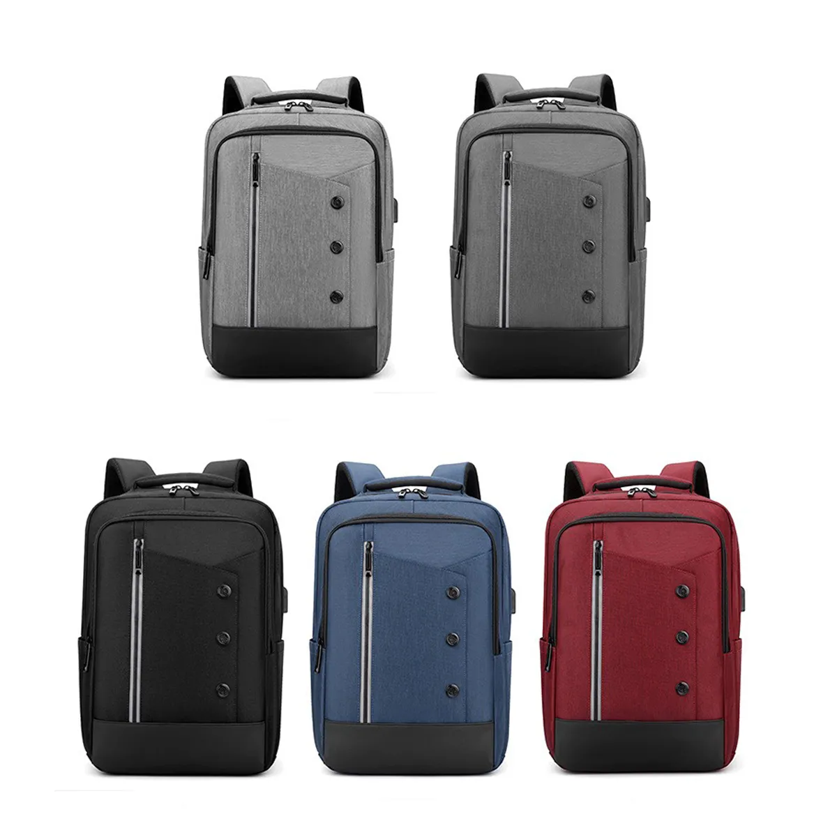 Business Travel Laptop Casual Backpack All-Over Printing 6