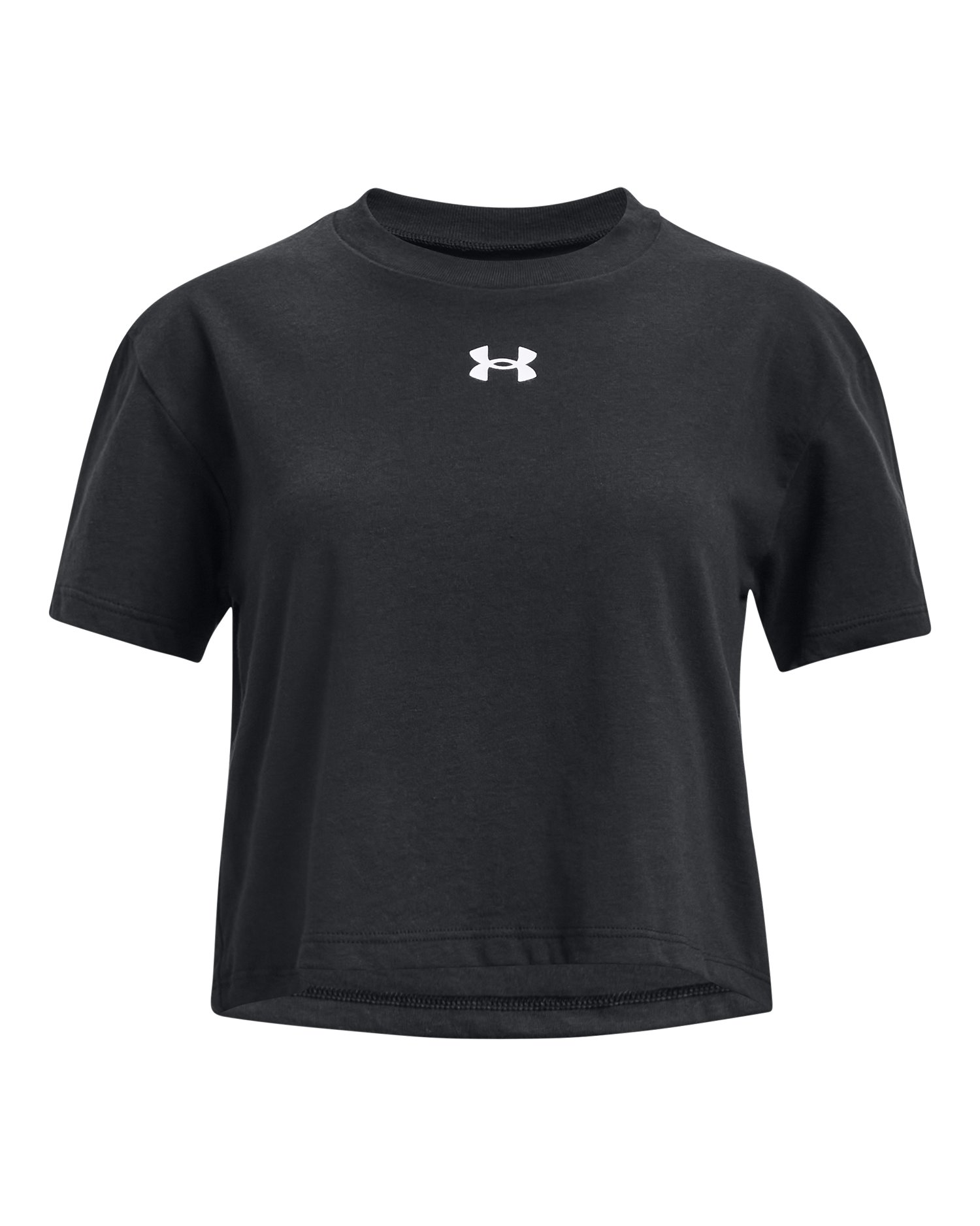 UA Crop Logo Girls' Short Sleeve 4