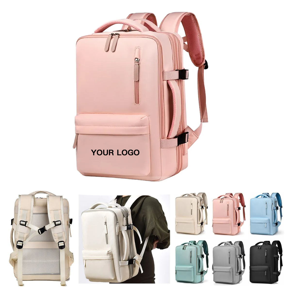 Durable Polyester Travel Backpack with Adjustable Straps 9
