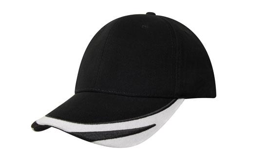Brushed Heavy Cotton with Peak Trim Embroidered 3