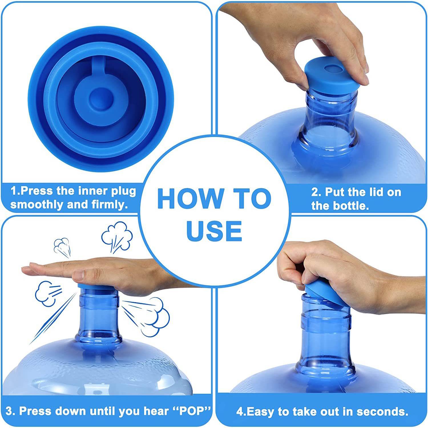 Reusable replacement silicone bucket cap cover 4