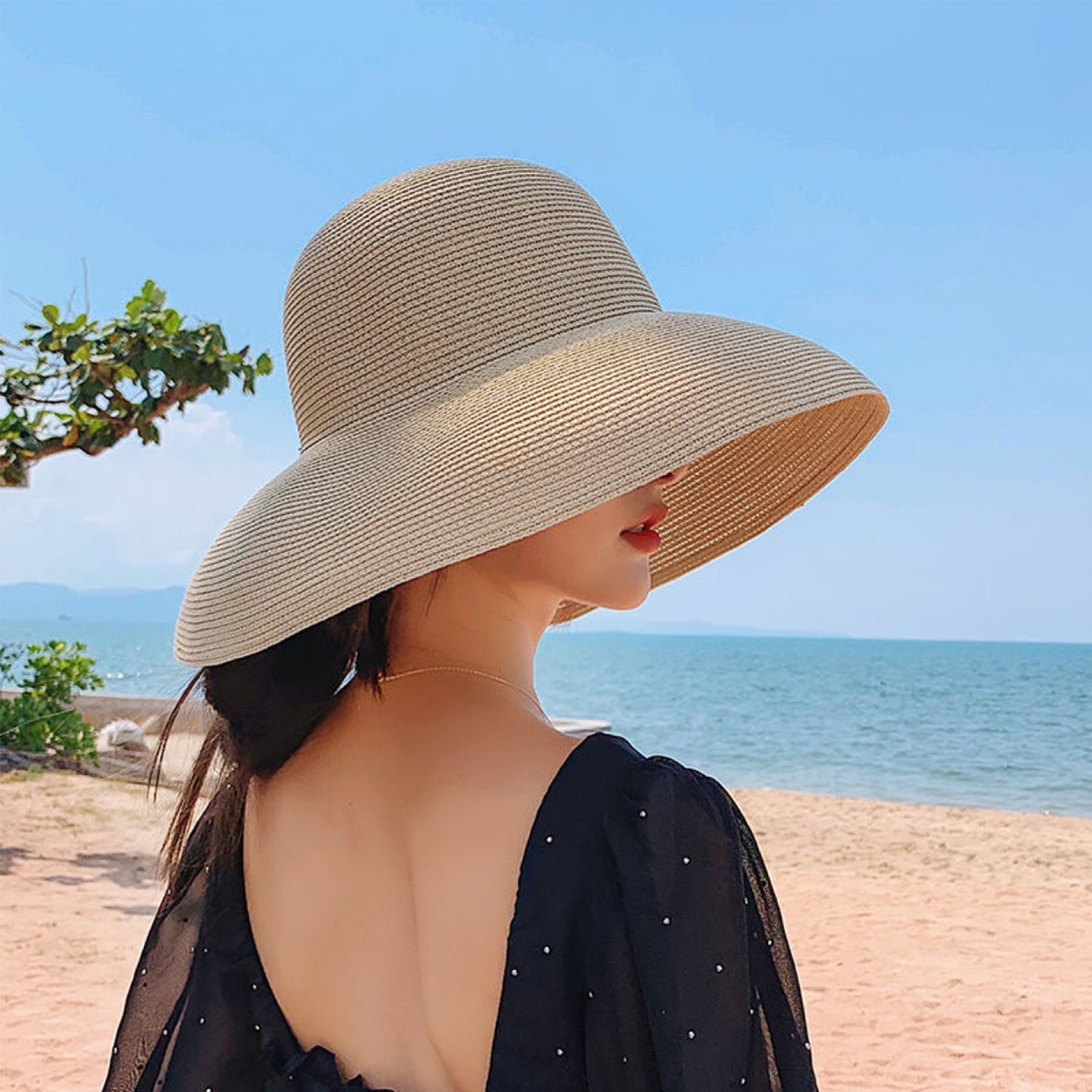 Summer Wide Brim Straw Sun Hat 5