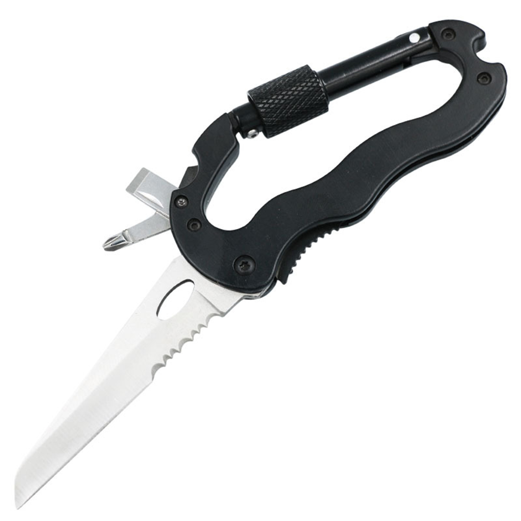 Multi-Tool Carabiner With Knife 3