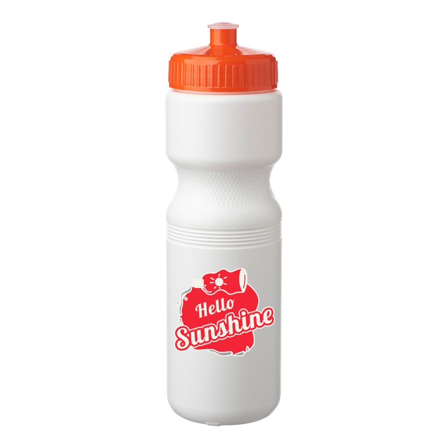 Plastic Water Bottles with Color Push Cap 28 oz. 21