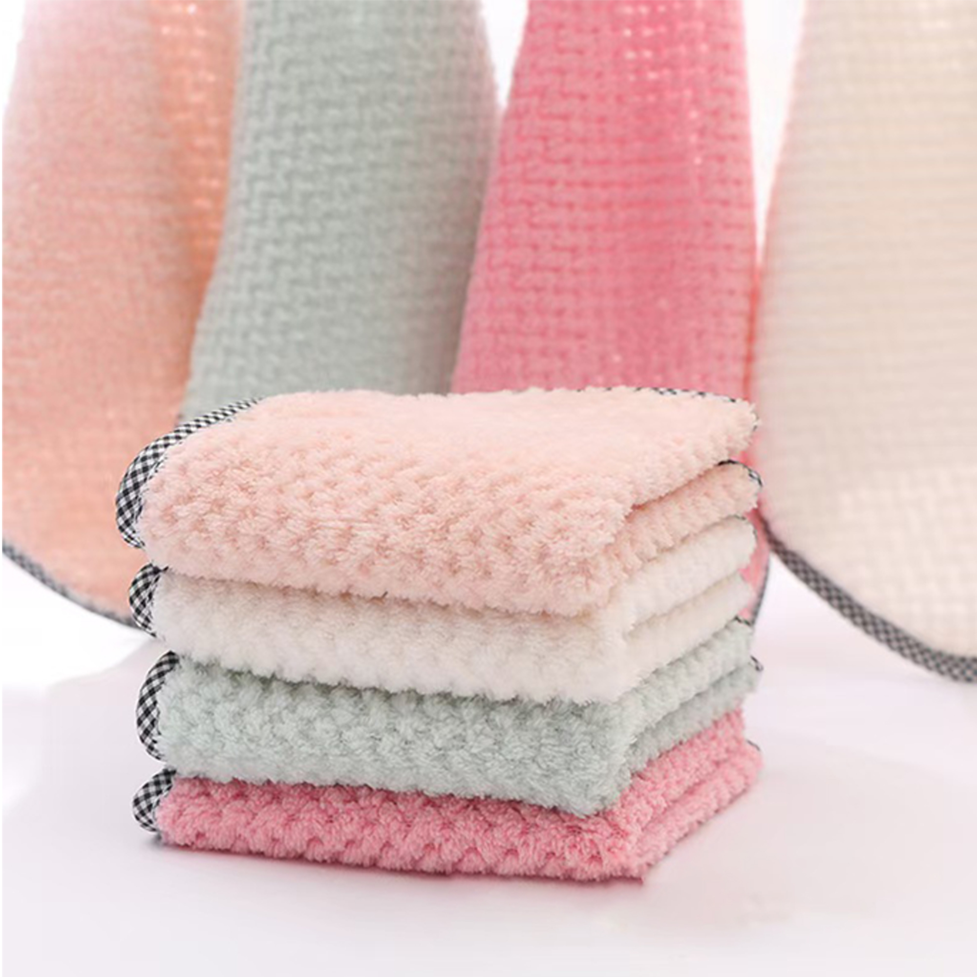 Kitchen Non-Stick Dishwashing Cloth PineApples Towel 2