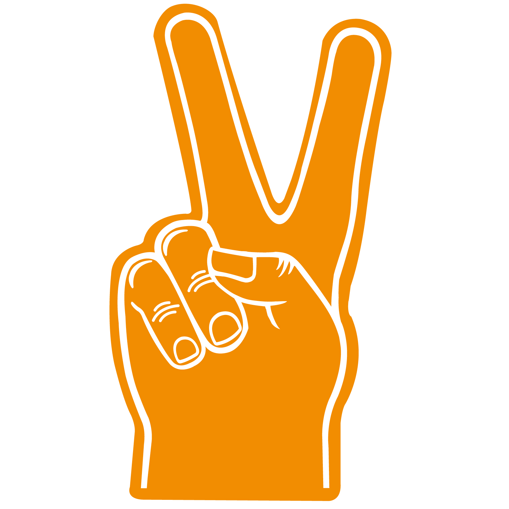 Foam Hand Peace 18" 19