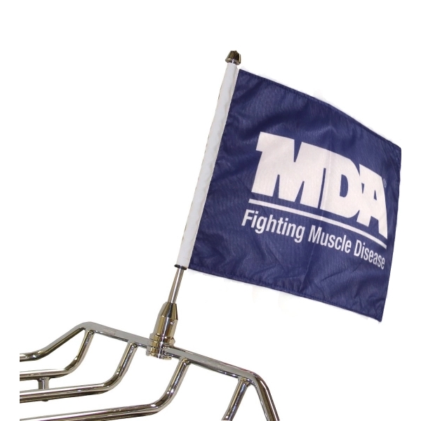 Motorcycle Flag, 6" x 9", 2 sided with pole sleeve 6