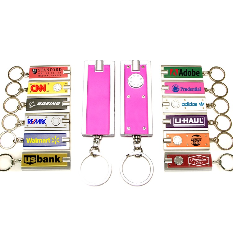 Rectangular Flashlight Key Chain