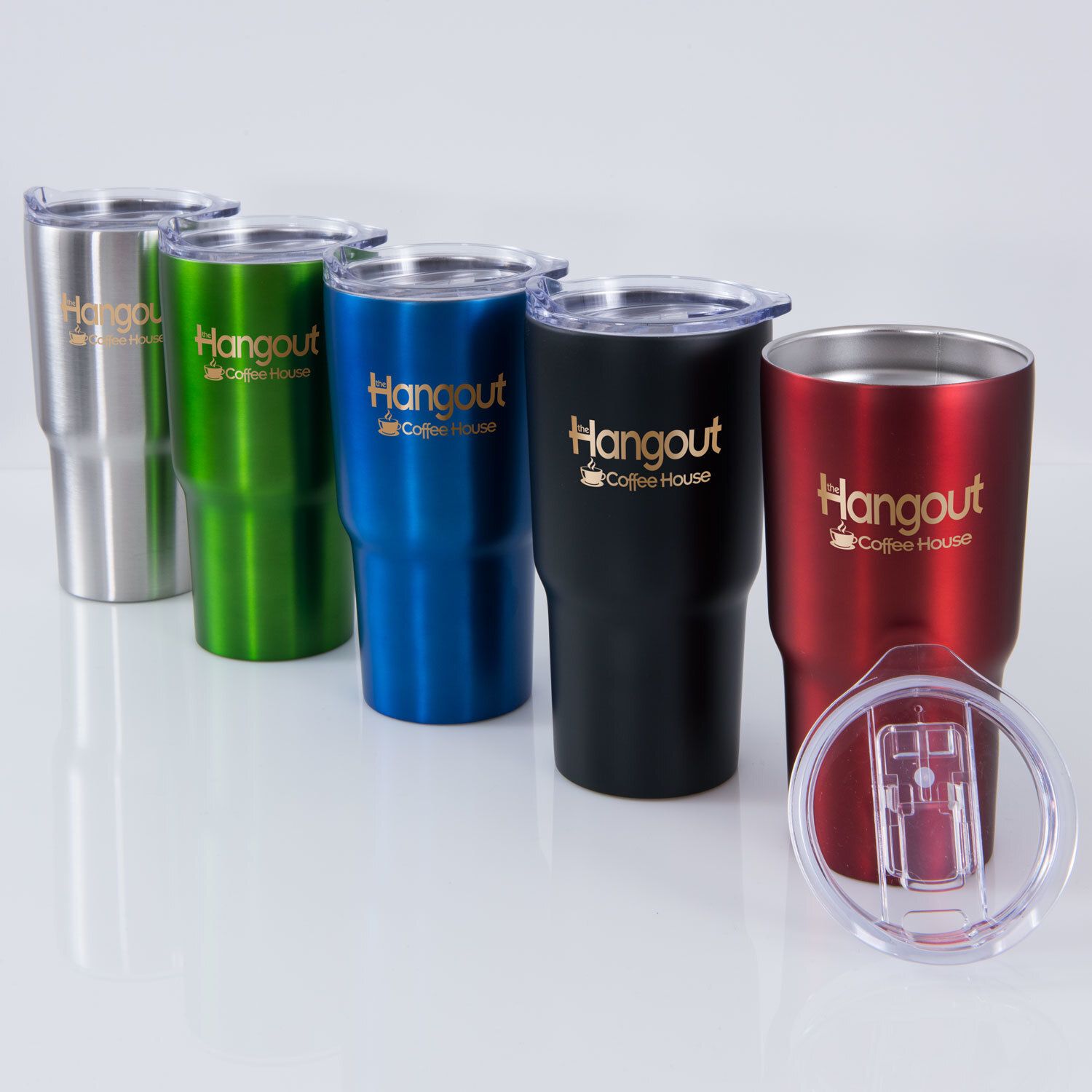 CONQUEST STAINLESS STEEL TRAVEL TUMBLER 20 OZ.